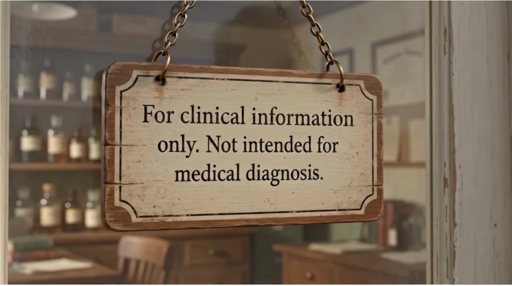Apothecary sign: For clinical information only. Not intended for medical diagnosis.