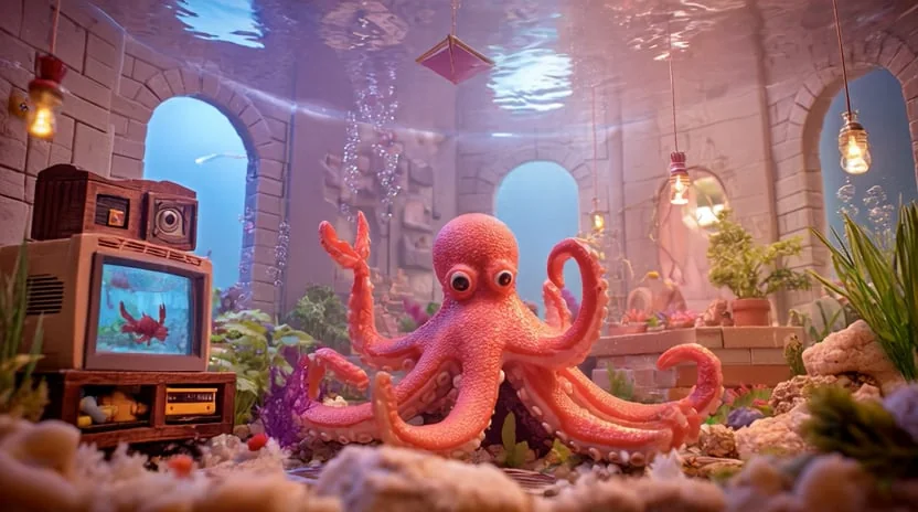 Goldfish tank: octothumb